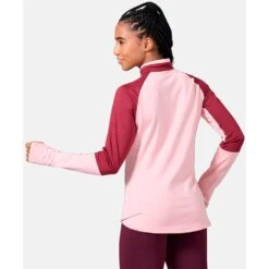 Odlo Women's Sesvenna SL Half-Zip Mid Layer - Raspberry Fudge - Boto Dolphin -Odlo odlo womens sesvenna sl half zip mid layer raspberry fudge boto dolphin 2 1328376