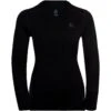 Odlo Women's Merino X-Warm Long Sleeve Baselayer - Black