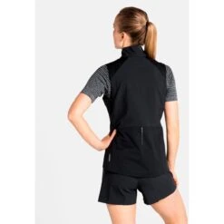 Odlo Zeroweight Warm Running Vest Women - Black -Odlo odlo womens the zeroweight warm vest 313651 15000 black 4 1007073