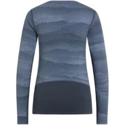 Odlo Whistler Long-Sleeve Base Layer Top Women - Folkstone Gray - India Ink 11 Odlo Whistler Long-Sleeve Base Layer Top Women - Folkstone Gray - India Ink -Odlo odlo womens whistler eco long sleeve base layer folkstone gray india ink 4 1556945