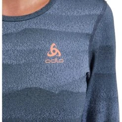 Odlo Whistler Long-Sleeve Base Layer Top Women - Folkstone Gray - India Ink 12 Odlo Whistler Long-Sleeve Base Layer Top Women - Folkstone Gray - India Ink -Odlo odlo womens whistler eco long sleeve base layer folkstone gray india ink 5 1556946