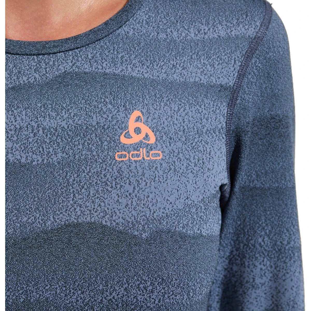 Odlo Whistler Long-Sleeve Base Layer Top Women - Folkstone Gray - India Ink 7 Odlo Whistler Long-Sleeve Base Layer Top Women - Folkstone Gray - India Ink - Image 5