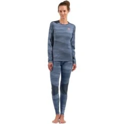 Odlo Whistler Long-Sleeve Base Layer Top Women - Folkstone Gray - India Ink 13 Odlo Whistler Long-Sleeve Base Layer Top Women - Folkstone Gray - India Ink -Odlo odlo womens whistler eco long sleeve base layer folkstone gray india ink 6 1556947