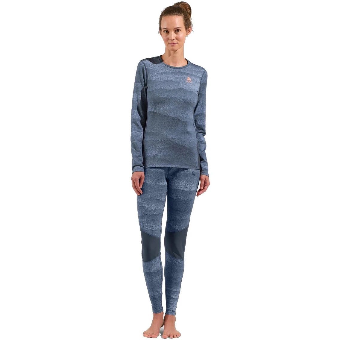 Odlo Whistler Long-Sleeve Base Layer Top Women - Folkstone Gray - India Ink 8 Odlo Whistler Long-Sleeve Base Layer Top Women - Folkstone Gray - India Ink - Image 6