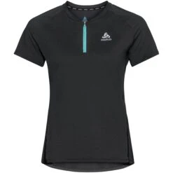 Odlo X-Alp Half-Zip Running T-shirt Women - Black - Polynya