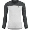 Odlo X-Alp Linencool Long Sleeve MTB Tee Women - Grey Melange - Black Melange