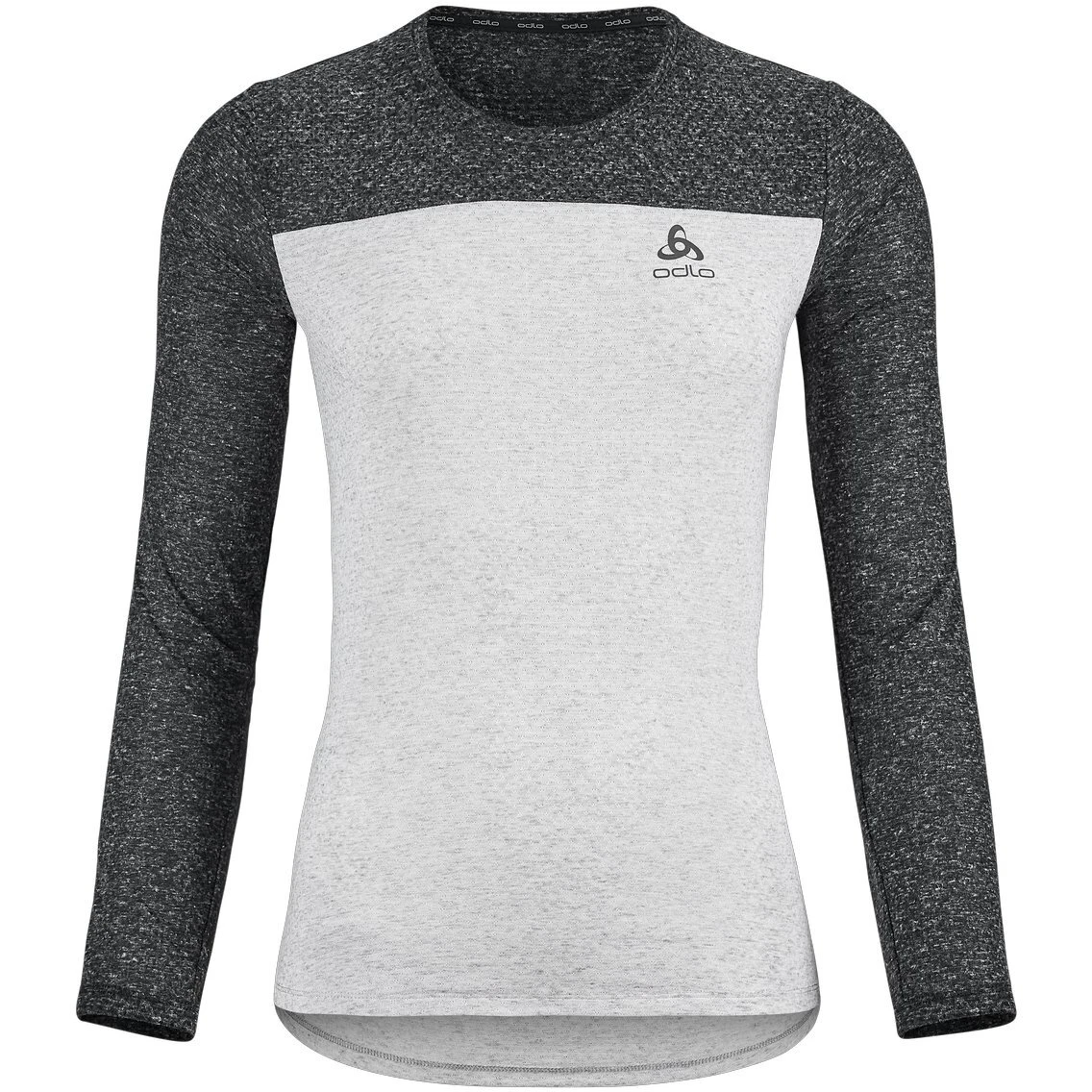 Odlo X-Alp Linencool Long Sleeve MTB Tee Women - Grey Melange - Black Melange 3 Odlo X-Alp Linencool Long Sleeve MTB Tee Women - Grey Melange - Black Melange