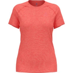 Odlo X-Alp Performance Wool 115 Trail Running T-Shirt Women - Cayenne - Firelight Melange