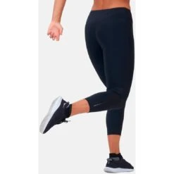 Odlo Zeroweight 7/8 Running Tights Women - Black -Odlo odlo womens zeroweight 7 8 running tights black 4 1369583