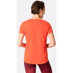 Odlo Zeroweight Chill-Tec T-Shirt Women - Cayenne -Odlo odlo womens zeroweight chill tec t shirt cayenne 2 1407219