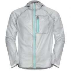 Odlo Zeroweight Dual Dry Waterproof Running Jacket Women - Odlo Silver Grey - Polynya