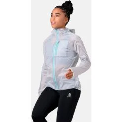 Odlo Zeroweight Dual Dry Waterproof Running Jacket Women - Odlo Silver Grey - Polynya -Odlo odlo womens zeroweight dual dry waterproof running jacket odlo silver grey polynya 5 1318422