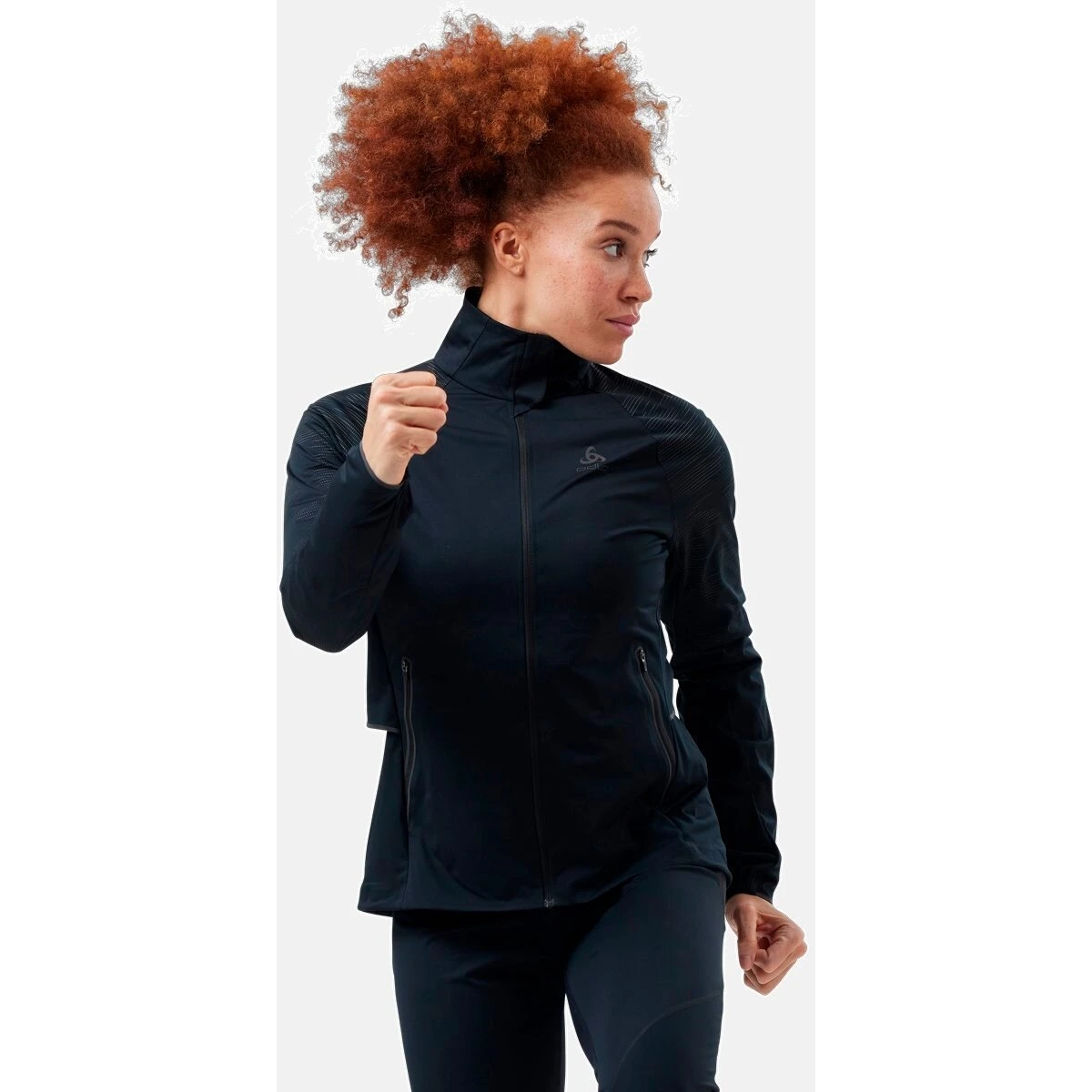 Odlo Women's Zeroweight Pro Warm Reflective Running Jacket 323111 - Black 5 Odlo Women's Zeroweight Pro Warm Reflective Running Jacket 323111 - Black - Image 3