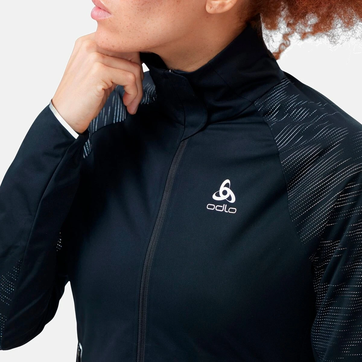 Odlo Women's Zeroweight Pro Warm Reflective Running Jacket 323111 - Black 10 Odlo Women's Zeroweight Pro Warm Reflective Running Jacket 323111 - Black - Image 8