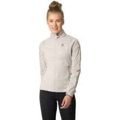 Odlo Zeroweight Pro Warm Reflective Running Jacket Women - Silver Cloud