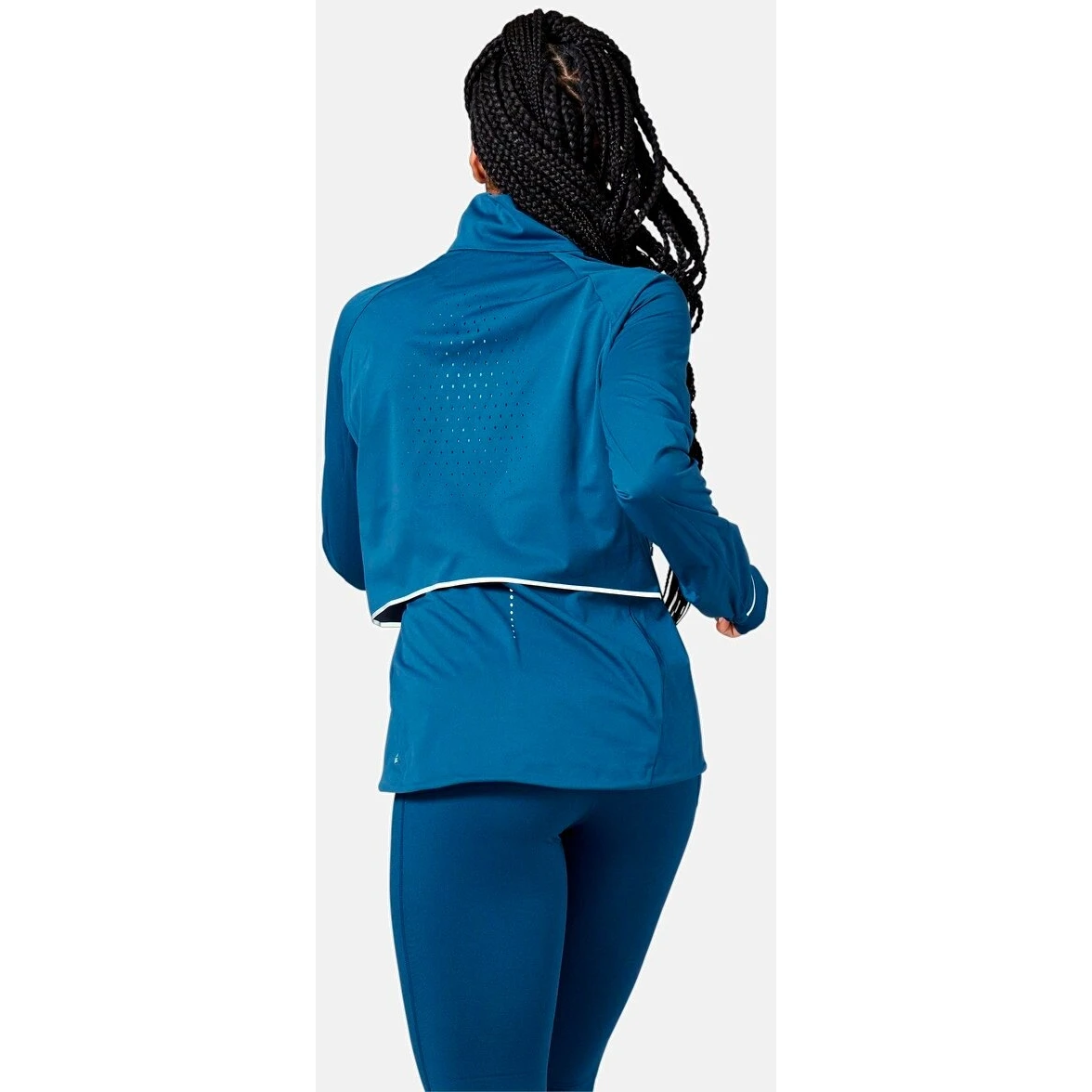 Odlo Women's Zeroweight Pro Warm Running Jacket - Blue Wing Teal - Polynya 6 Odlo Women's Zeroweight Pro Warm Running Jacket - Blue Wing Teal - Polynya - Image 4