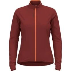 Odlo 14 Odlo Zeroweight Pro X-Warm Cycling Jacket Women - Spiced Apple