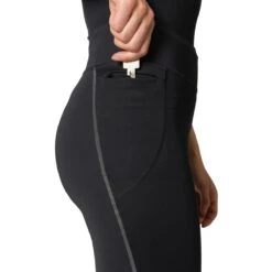 Odlo Zeroweight Warm Reflective Running Tights Women - Black -Odlo odlo womens zeroweight warm reflective running tights black 4 1509160